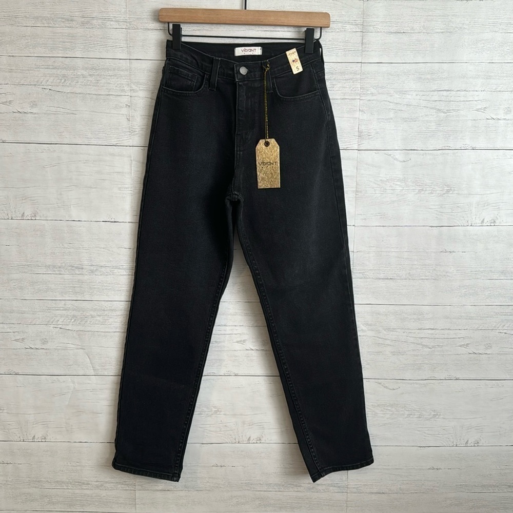 Vibrant Black Washed High Waist Jeans | SIZE 5 (W26)